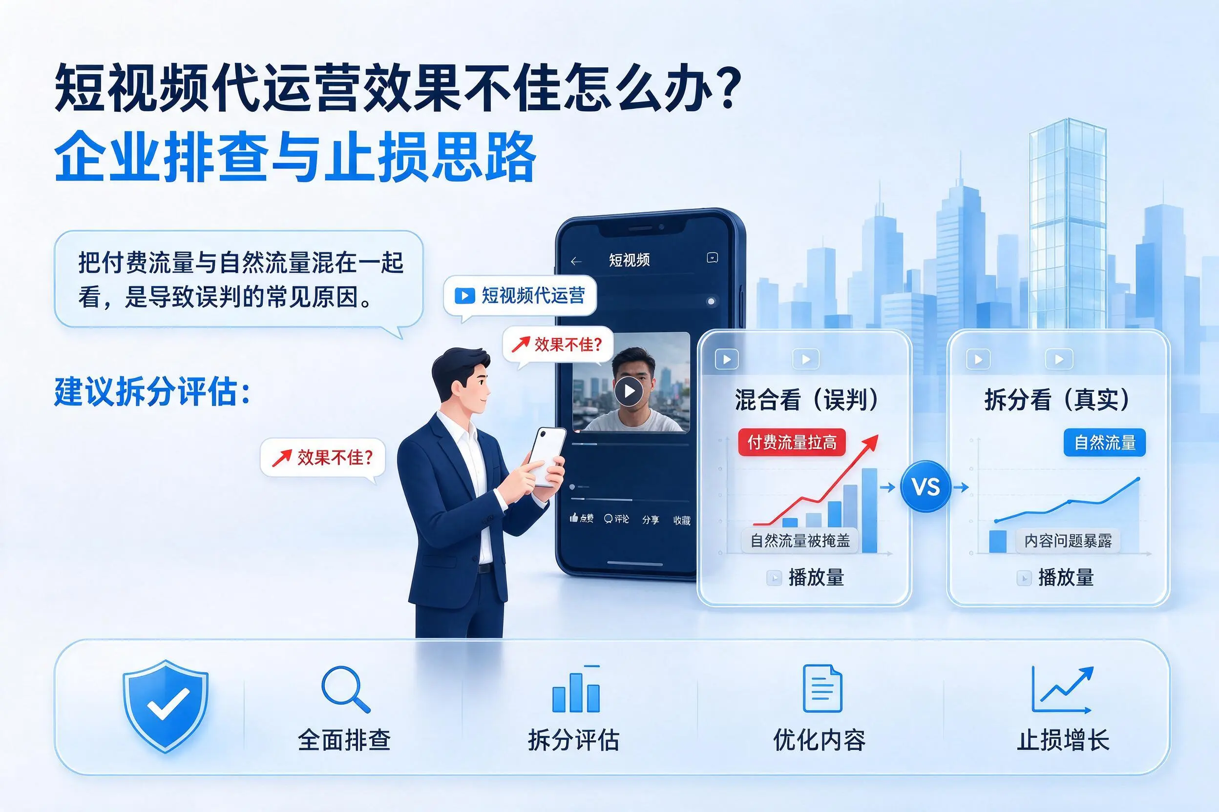 短视频代运营效果不佳怎么办?北京企业排查与止损思路