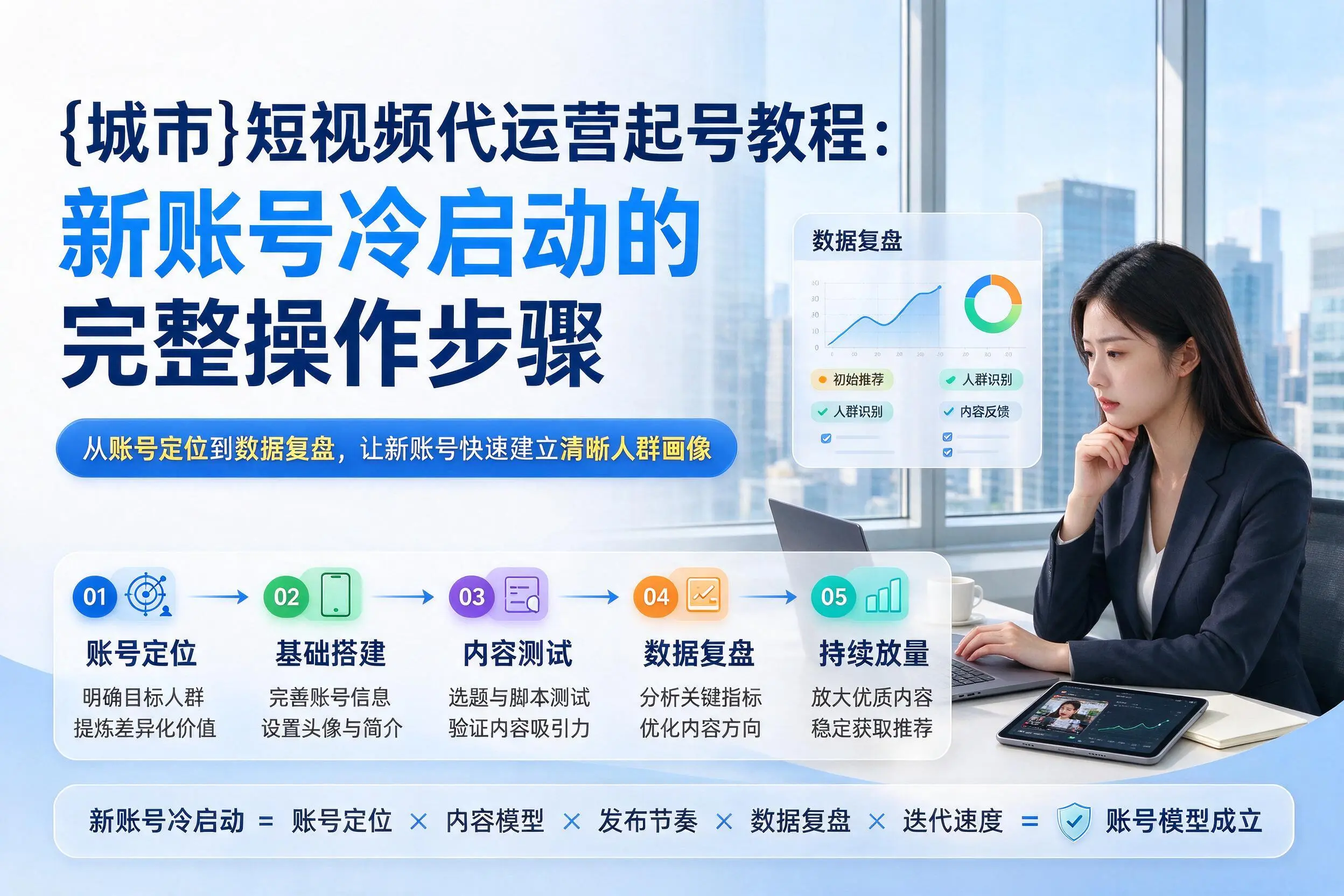 北京短视频代运营起号教程:新账号冷启动的完整操作步骤