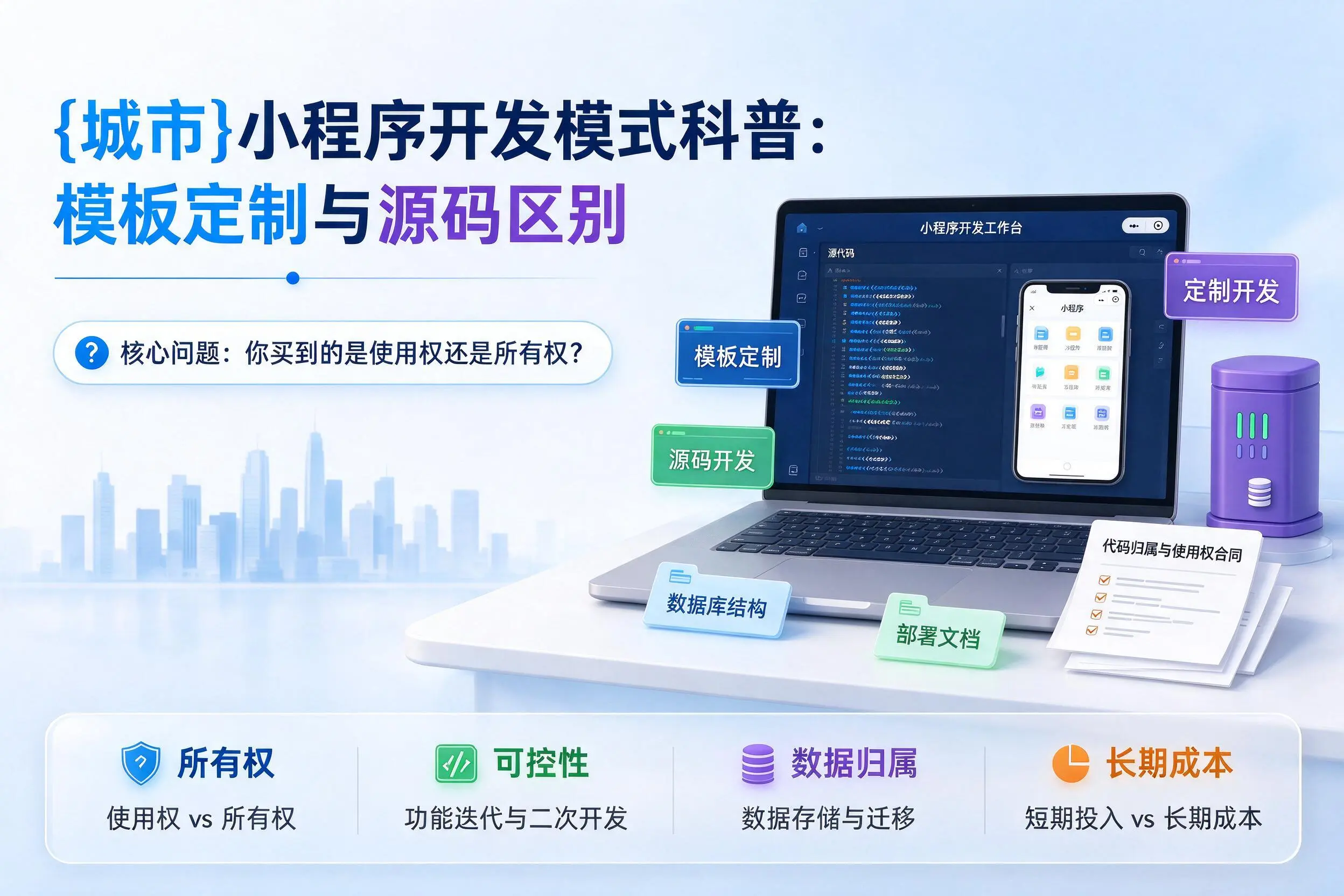 北京小程序开发模式科普：模板定制与源码区别