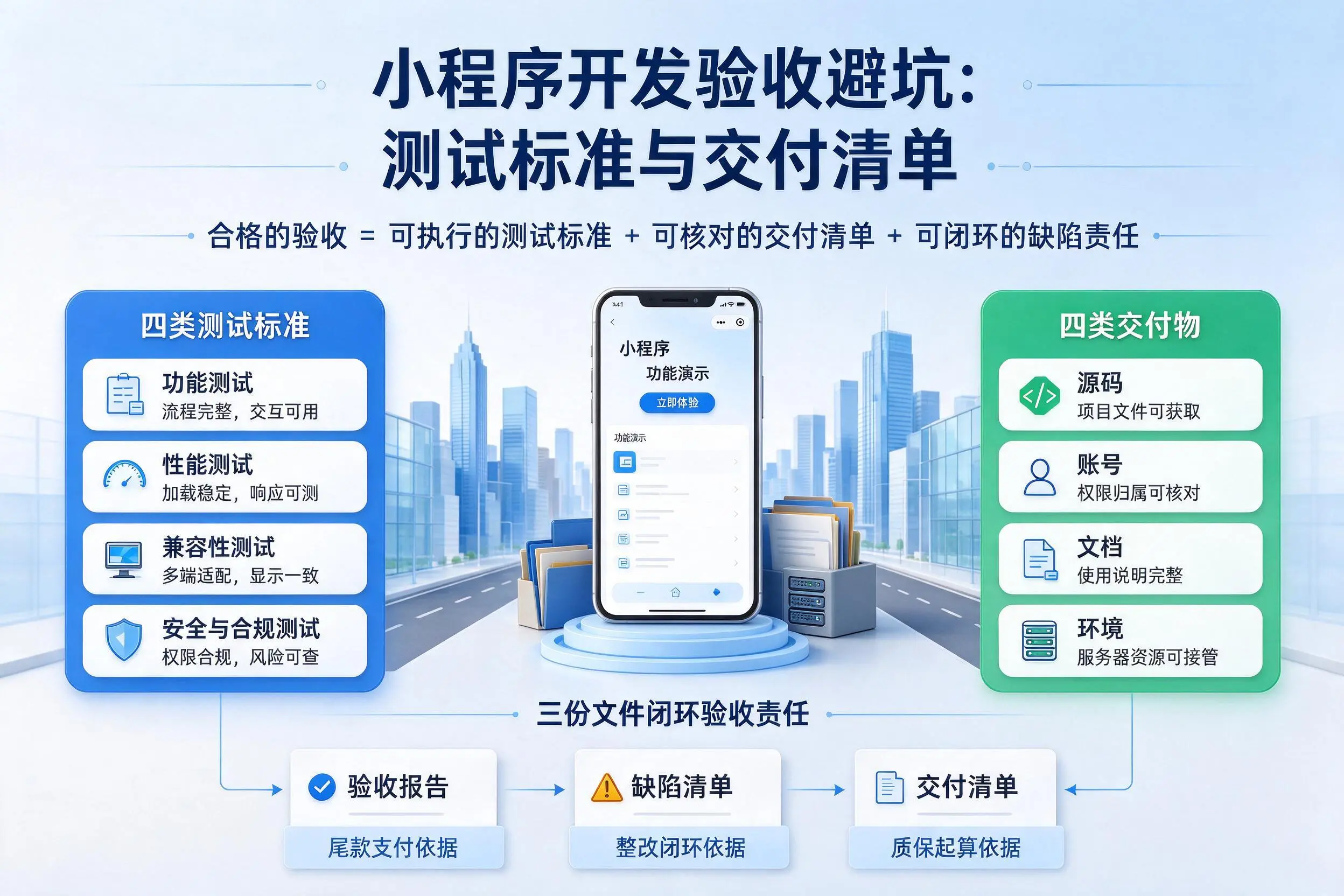北京小程序开发验收避坑：测试标准与交付清单