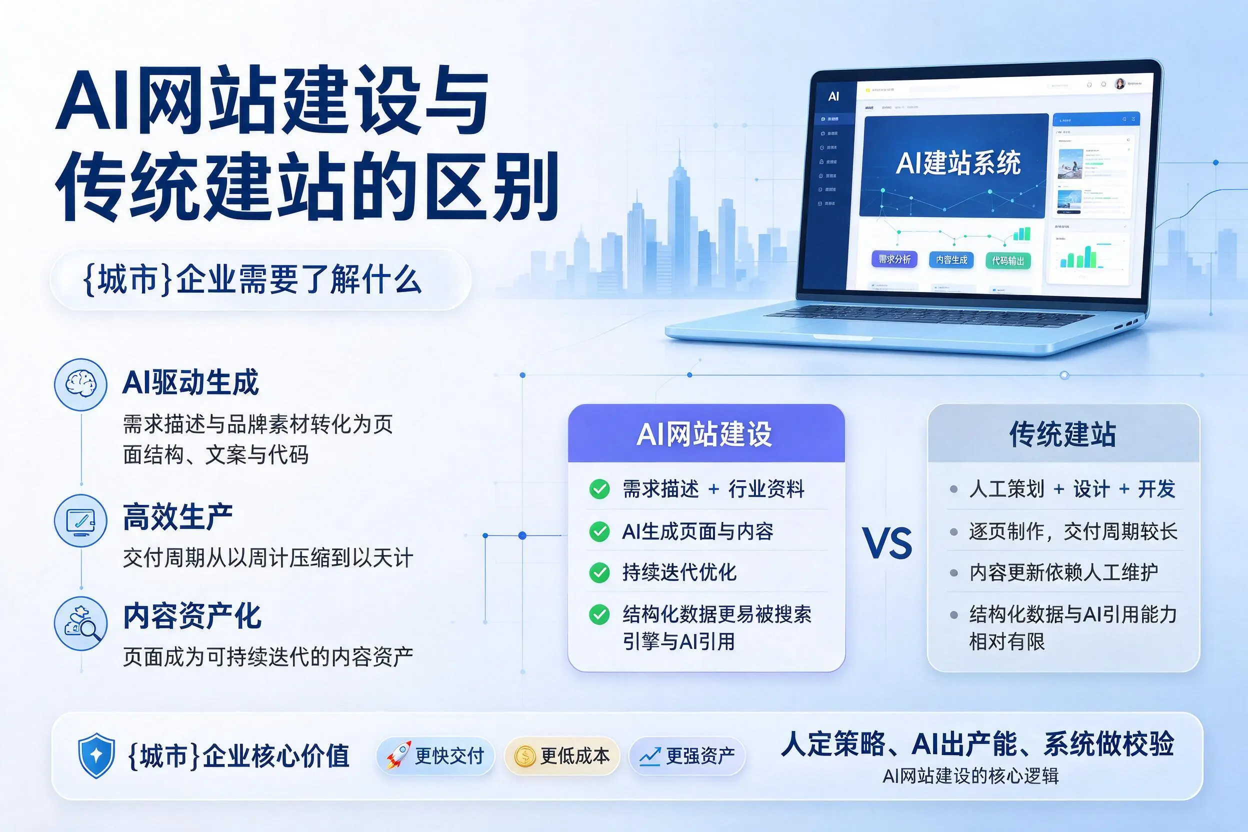 AI网站建设与传统建站的区别,北京企业需要了解什么