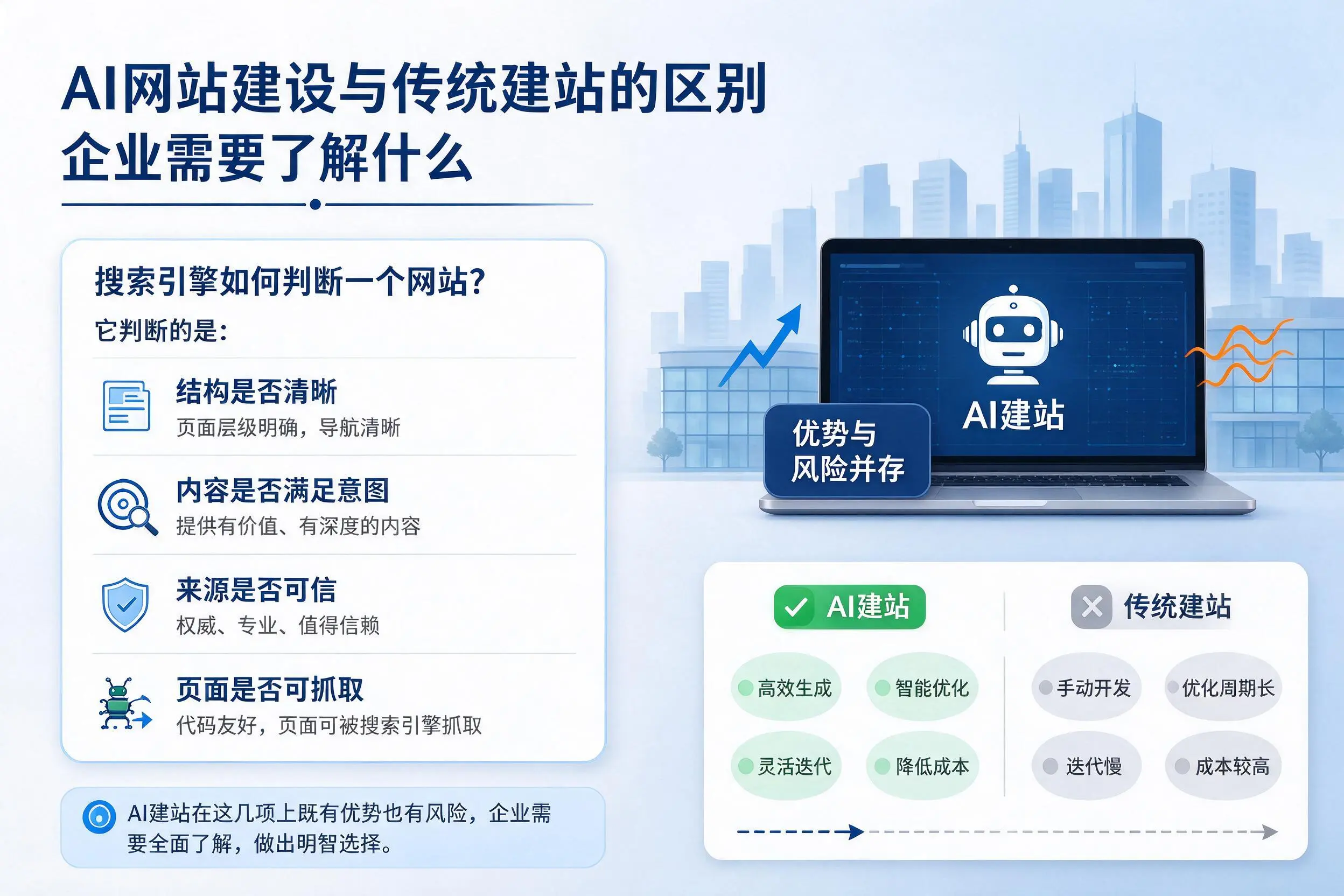 AI网站建设与传统建站的区别,北京企业需要了解什么